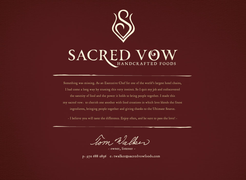 Sacred Vow Foods